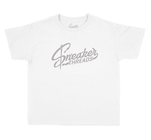 Jordan 11 Metallic silver matches kids shirt