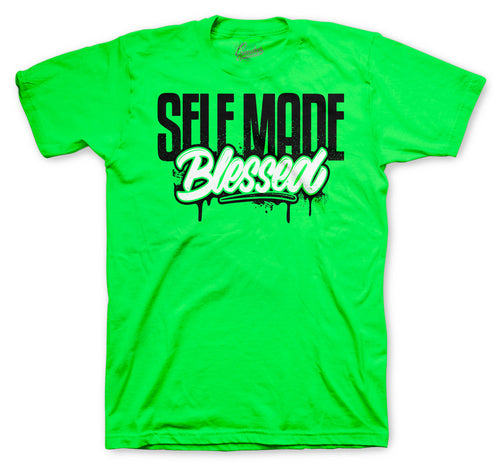 Retro 6 Electric Green Self Made Shirt