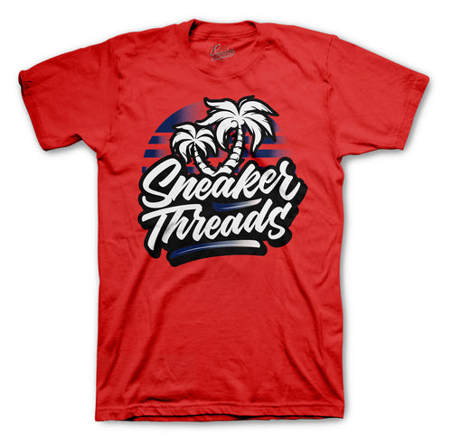 FIBA Jordan 4 sneaker has matching t shirts designed to match perfectly with the FIBA Jordan 4