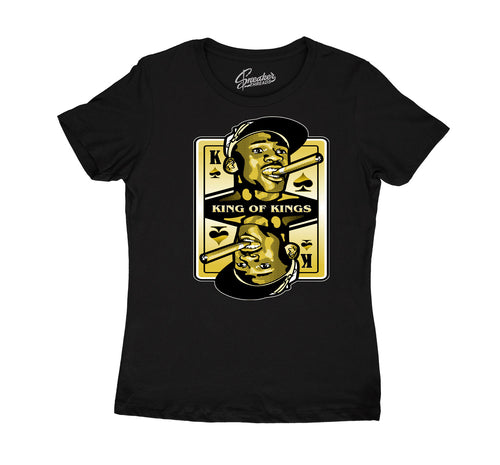 Womens - Gold Glitter 13 King Of Kings Shirt