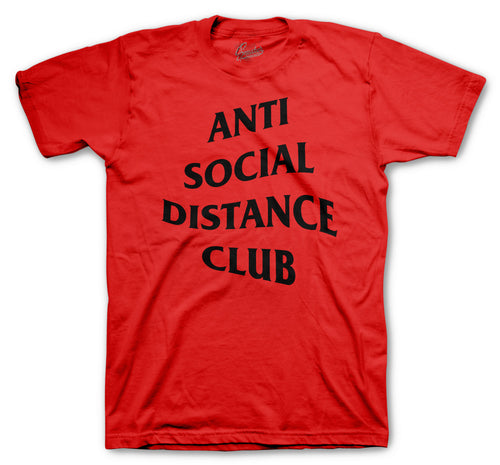 Retro 4 Fire Red Social Distance Shirt