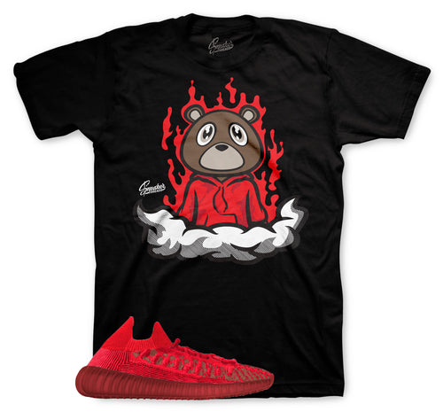 Sneaker tees match Yeezy 350 Slate Red CMPCT | Matching t-shirts