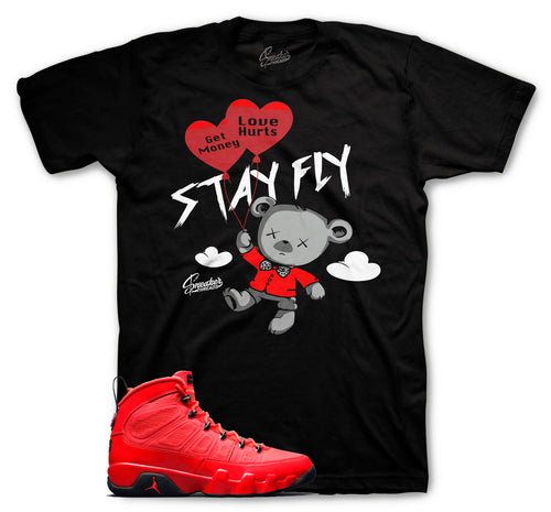 Sneaker Tees Match Jordan 9 Chile Red