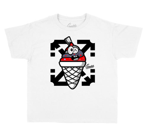 Jordan 3 Fire Denim sneaker collection matches with t shirts for kids