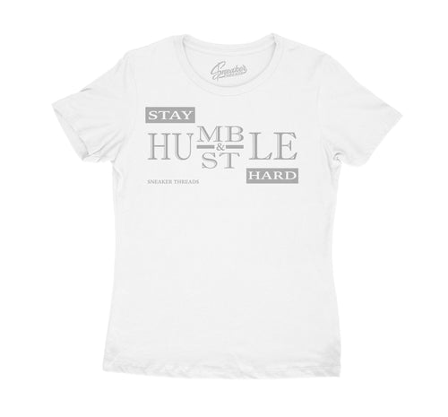 Womens Jordan 11 metallic silver tees match retro 11 vast grey.