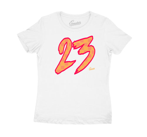 Jordan 12 Hot punch womens sneaker matching womens t shirts designed perfectly