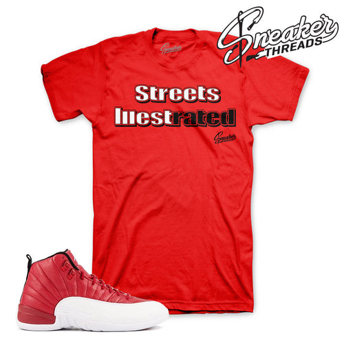 Shirts match Jordan 12 gym red match retro 12 gym red tees.