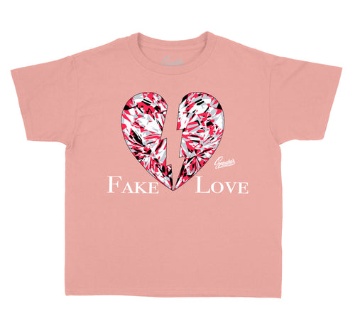 Kids - Rust Pink Love Shirt
