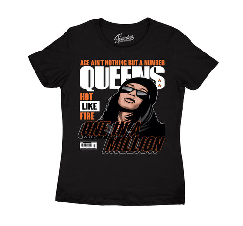 Womens - Electro Orange 1 Queens Shirt