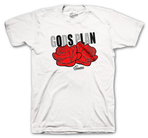 Retro 3 Red Cement Gods Plan Shirt