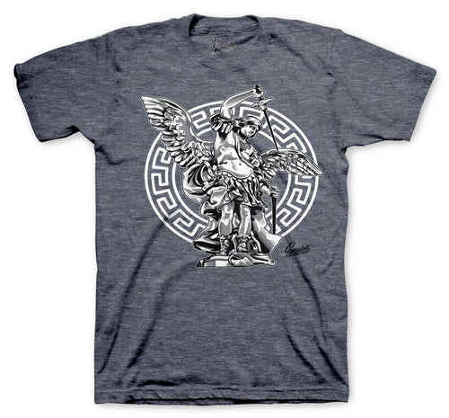 Jordan 3 fire denim matching shirt for men 