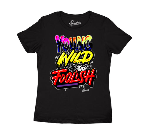 Womens tee collection to match the Jordan what the 5 sneaker collection 