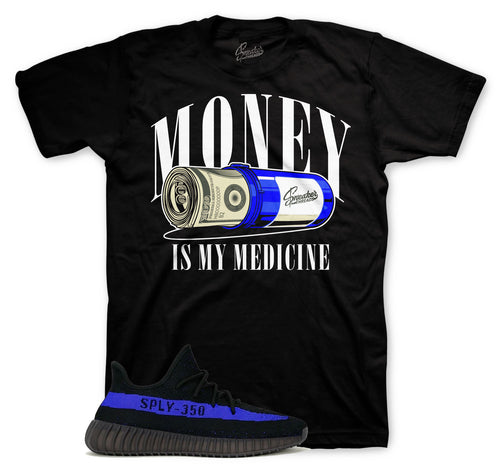 Yeezy 350 Dazzling Blue sneaker tees and matching t-shirts 