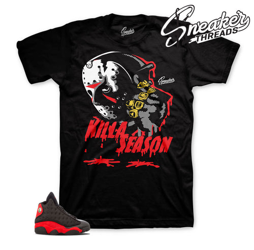 Jordan retro 13 bred shirts | Bred 13 sneaker clothing.