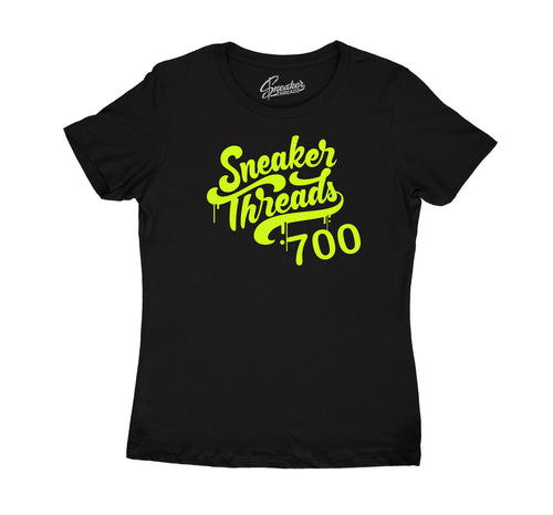 Shirt collection for women matches with the yeezy 700 phosphor sneaker collection 