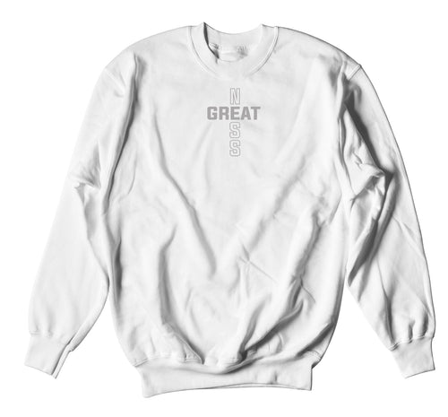 Jordan 11 metallic silver sneaker have matching crewnecks