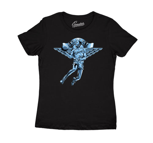 womens university blue 9s tees