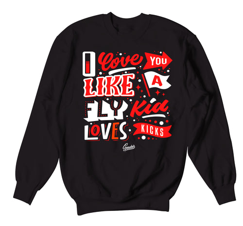 JOrdan 4 Fire Red sneaker matching crewnecks