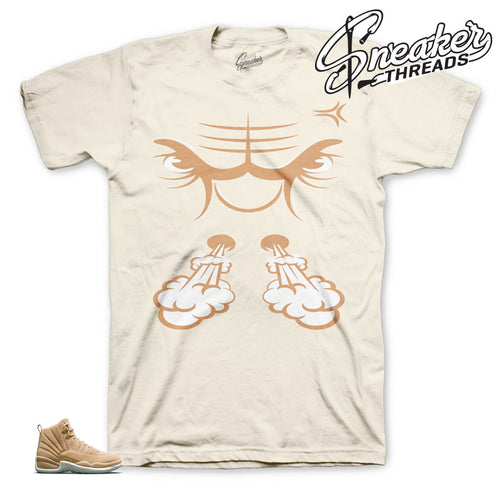 jordan 12 vachetta tan sneaker tees match retro 12 tan shoes.