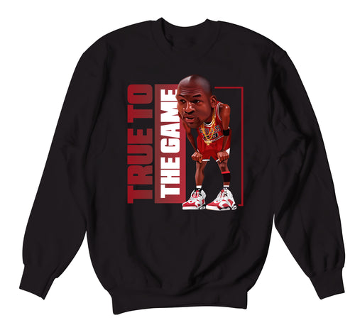Retro 6 Carmine True Game Sweater