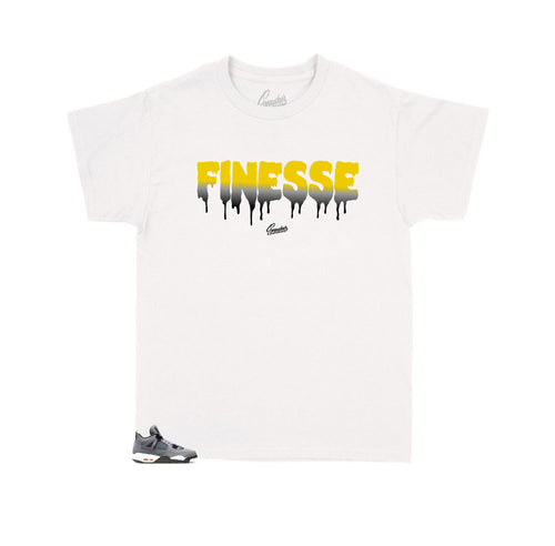 Jordan 4 cool grey has matching kids shirts designed to match perfectly