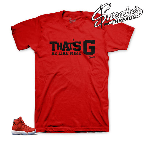 Shirt to match Jordan 11 win like 96 | That's G sneaker tees.