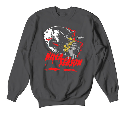 Crewneck dark grey 12 matches perfect