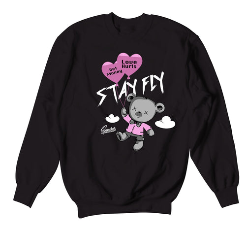 sweater crewnecks match perfect with the sneaker air max 90 rose collection 