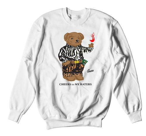 Jordan 3 animal instinct that matches a sweater collection made perfectly