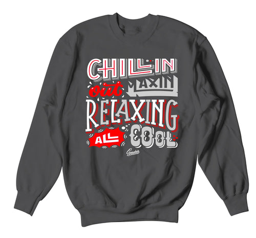 sweater crewneck match dark grey 12s