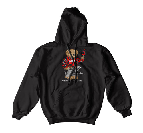 Retro 14 Quilted  Cheers Bear Hoody