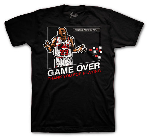 Retro 6 Carmine Game Over Shirt