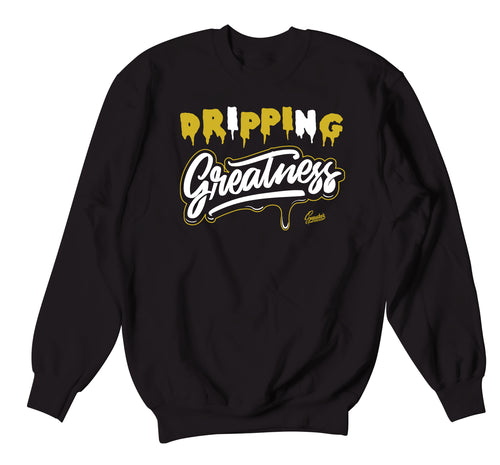 Retro 1 Black Gold Drip Greatness Sweater
