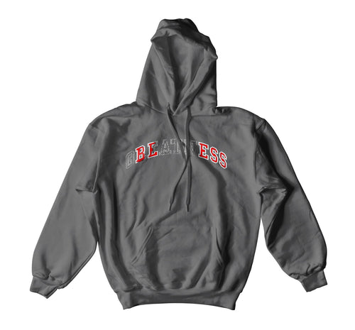 Jordan 12 dark grey sneakers have matching hoody collection 