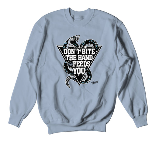 Yeezy 700 Hospital Blue Snake vibes sweater to match perfect