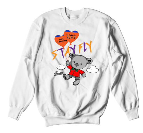 Crewneck designed to match the Jordan 2 multicolor sneaker collection 
