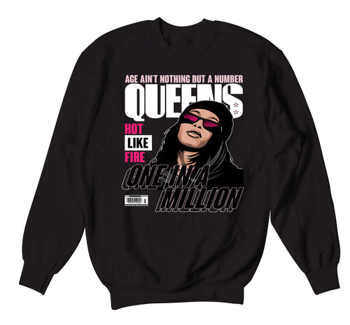 Retro 5 Arctic Orange Queens Sweater