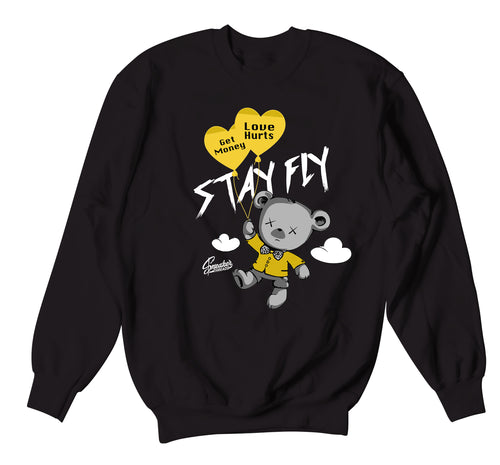 Retro 13 Gold Glitter Money Over Love Sweater