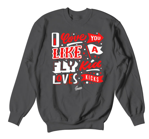 Jordan 12 dark grey sneakers have matching crewneck sweater collection 