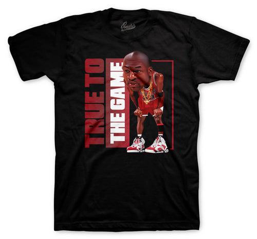 Retro 6 Carmine True Game Shirt