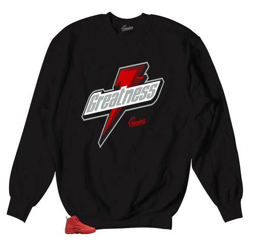 Jordan 12 gym red sweaters match retro 12 shoes.