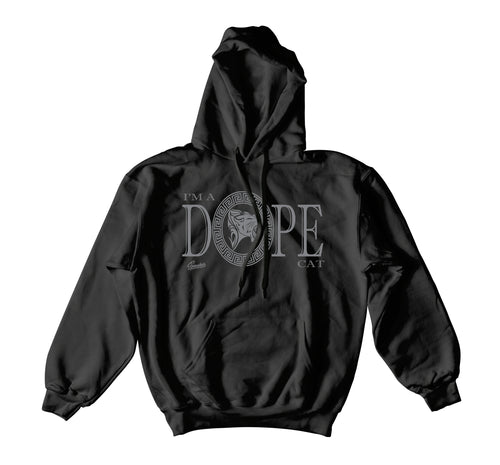 Retro 4 Black Cat DPE Cat Hoody