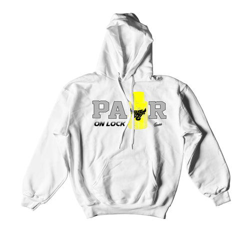 Retro 6 Citron Tint Pair On Lock Hoody