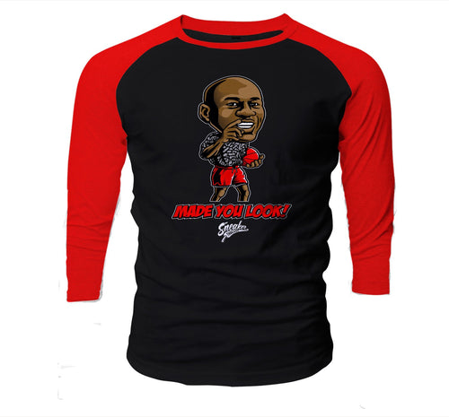 Sneaker Jordan 3 red cements have matching raglan shirt collection 
