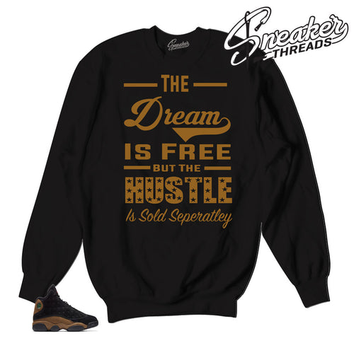 Sweaters match Jordan 13 olive shoes | Official matching sweaters.