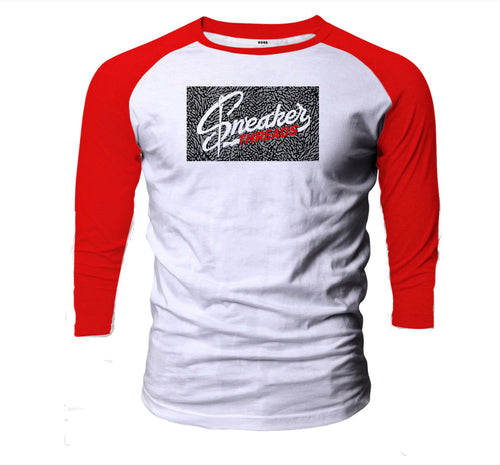 Unite Red Cement Sneaker collection designed to to match raglan shirts