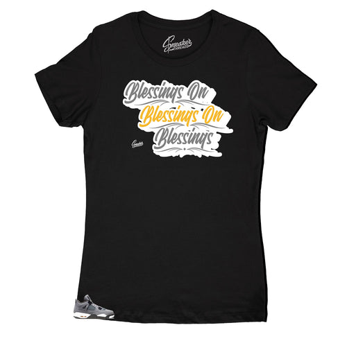 Jordan 4 cool grey has womens tees matching to the Jordan 4 cool greys