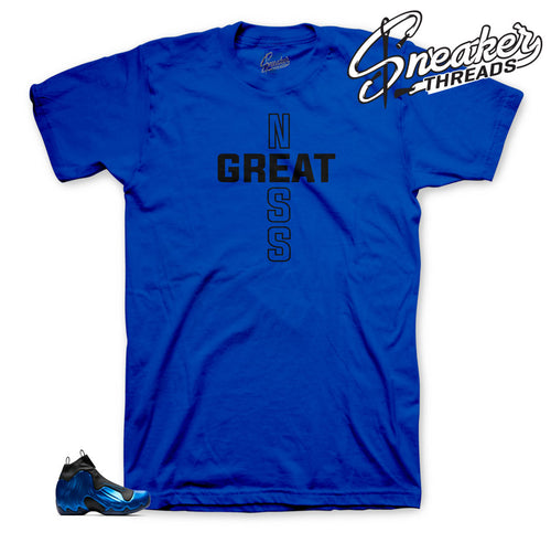 The best sneaker tees to match flightposite dark neon royal shoes.