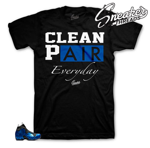 Sneaker shirts to match flightposite dark neon royal foams.