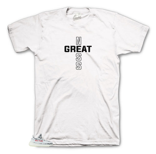 Greatness Cross Shirt to Match Yeezy Boost Zebra